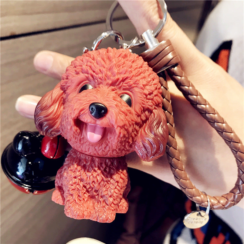 Llavero creativo hueco al por mayor de la muñeca del perro del Pvc